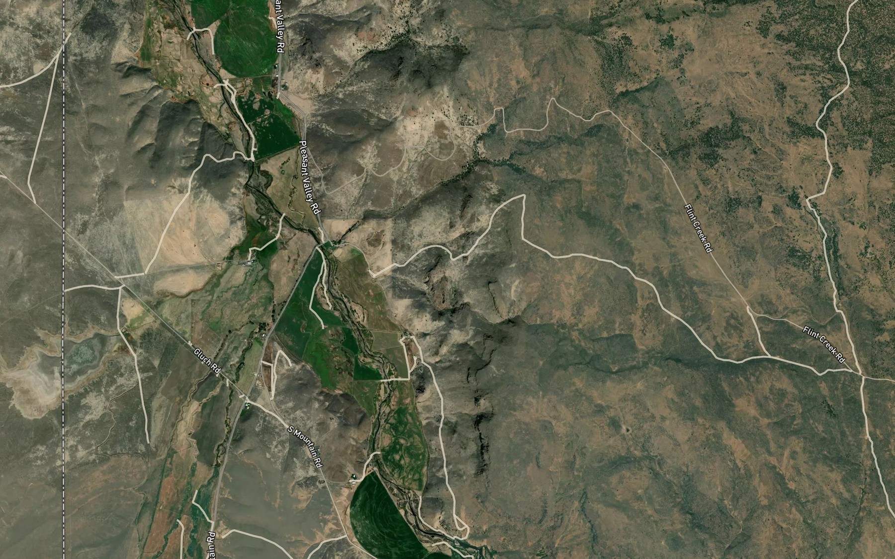 Satellite map of the Connors Spring