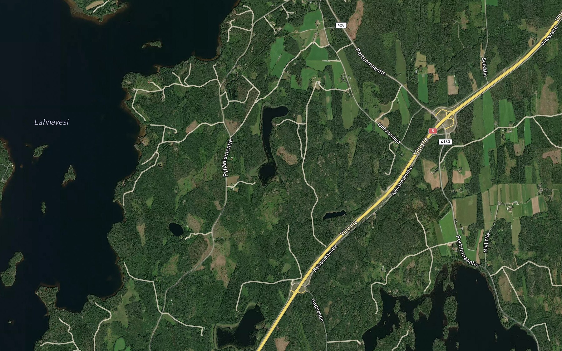 Satellite map of the Etelaoja