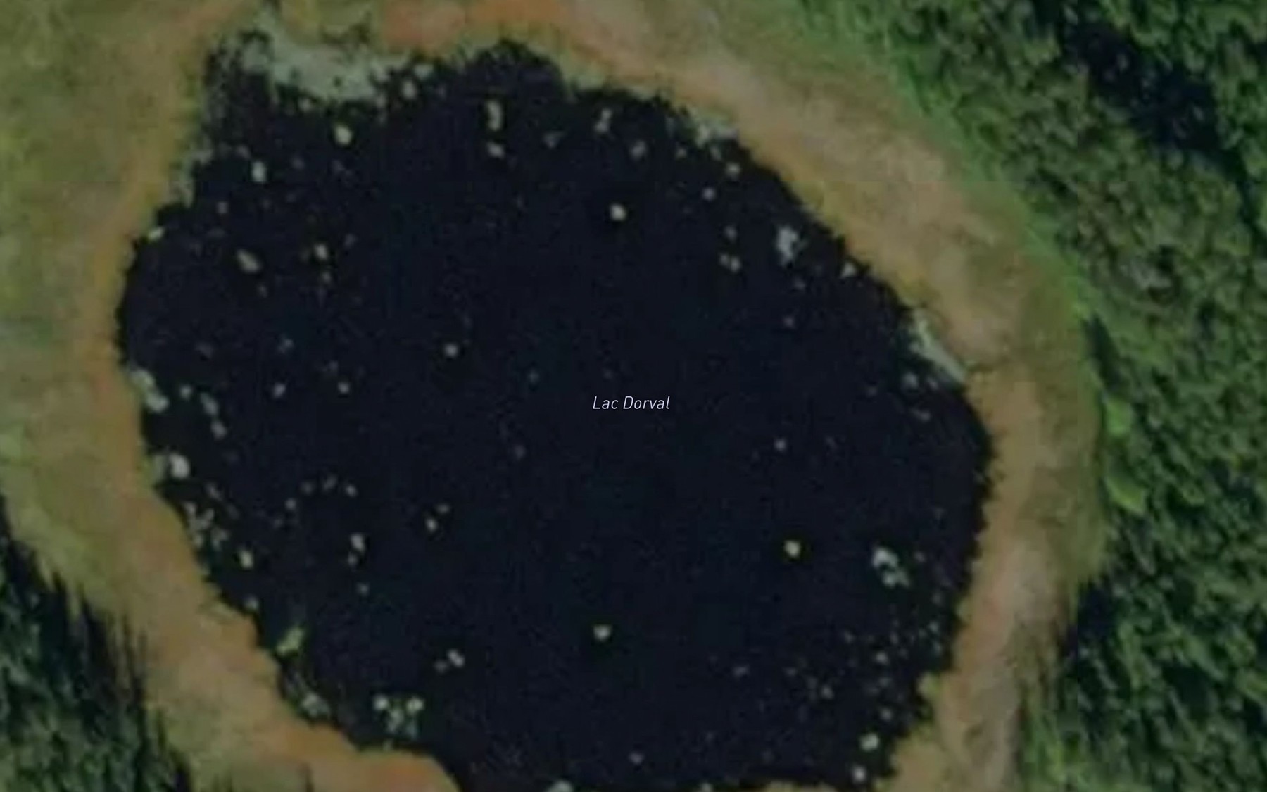 Satellite map of the Lac Dorval
