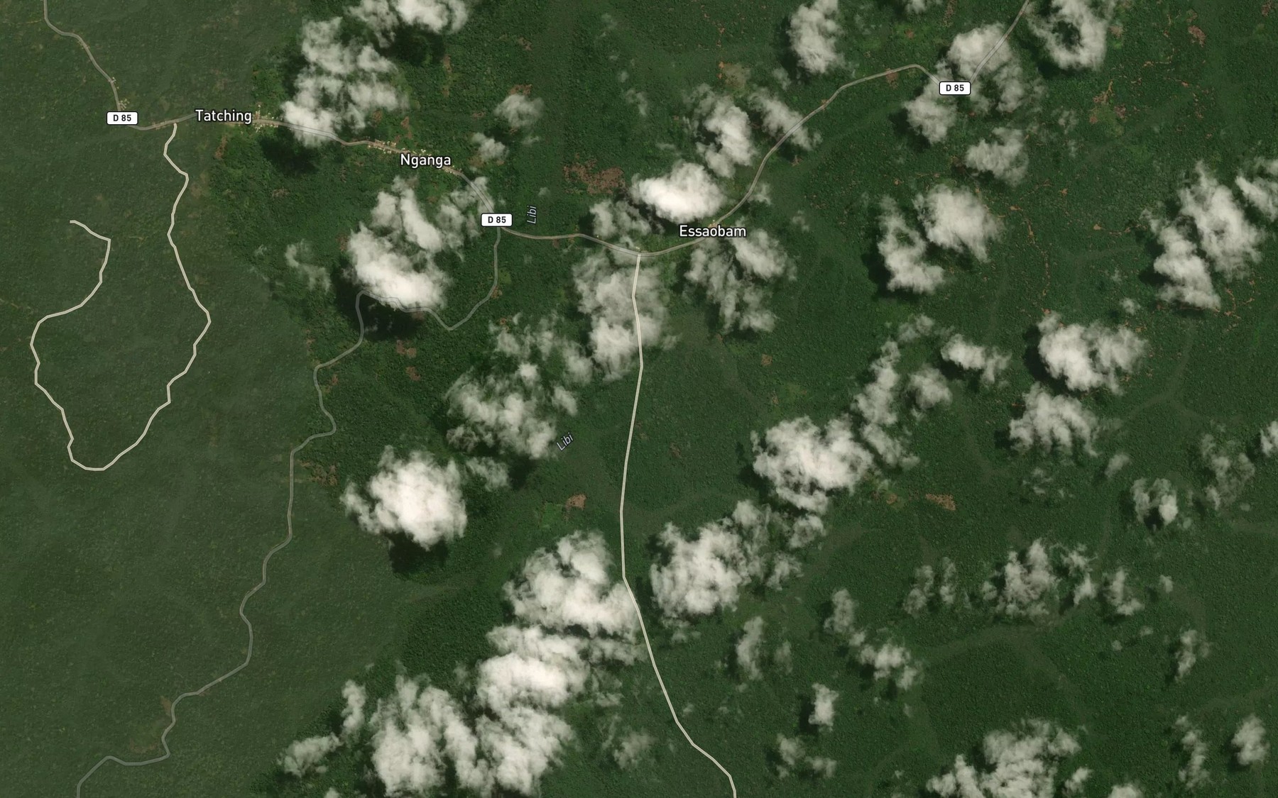 Satellite map of the Nkaa