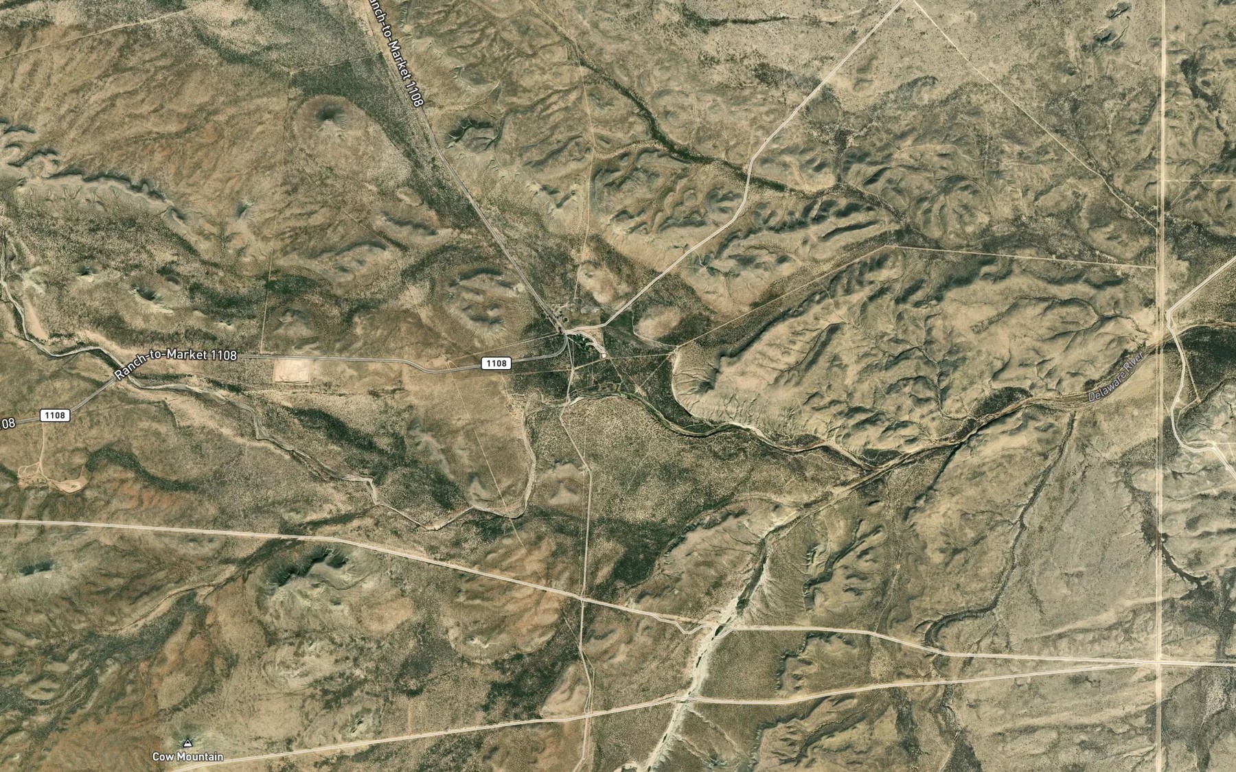Satellite map of the Delaware Spring