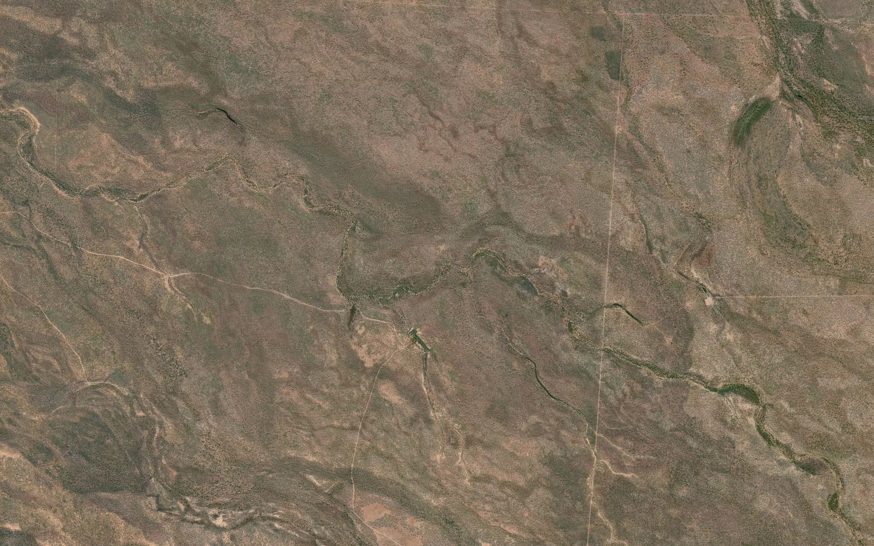 Satellite map of the Nonda Creek