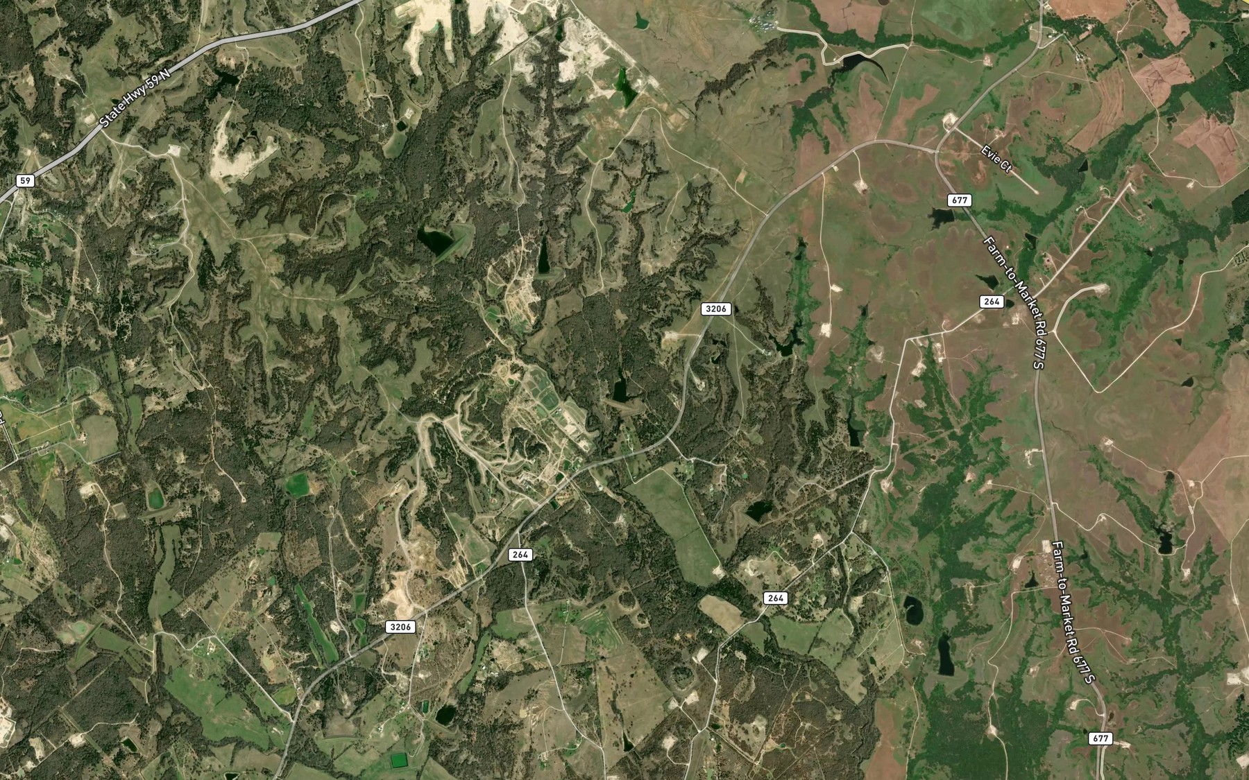 Satellite map of the Soil Conservation Service Site 8 Reservoir
