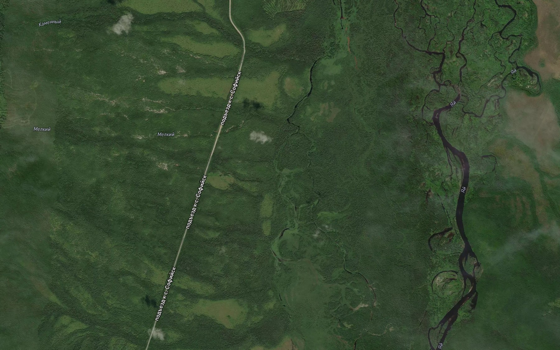 Satellite map of the Melkiy