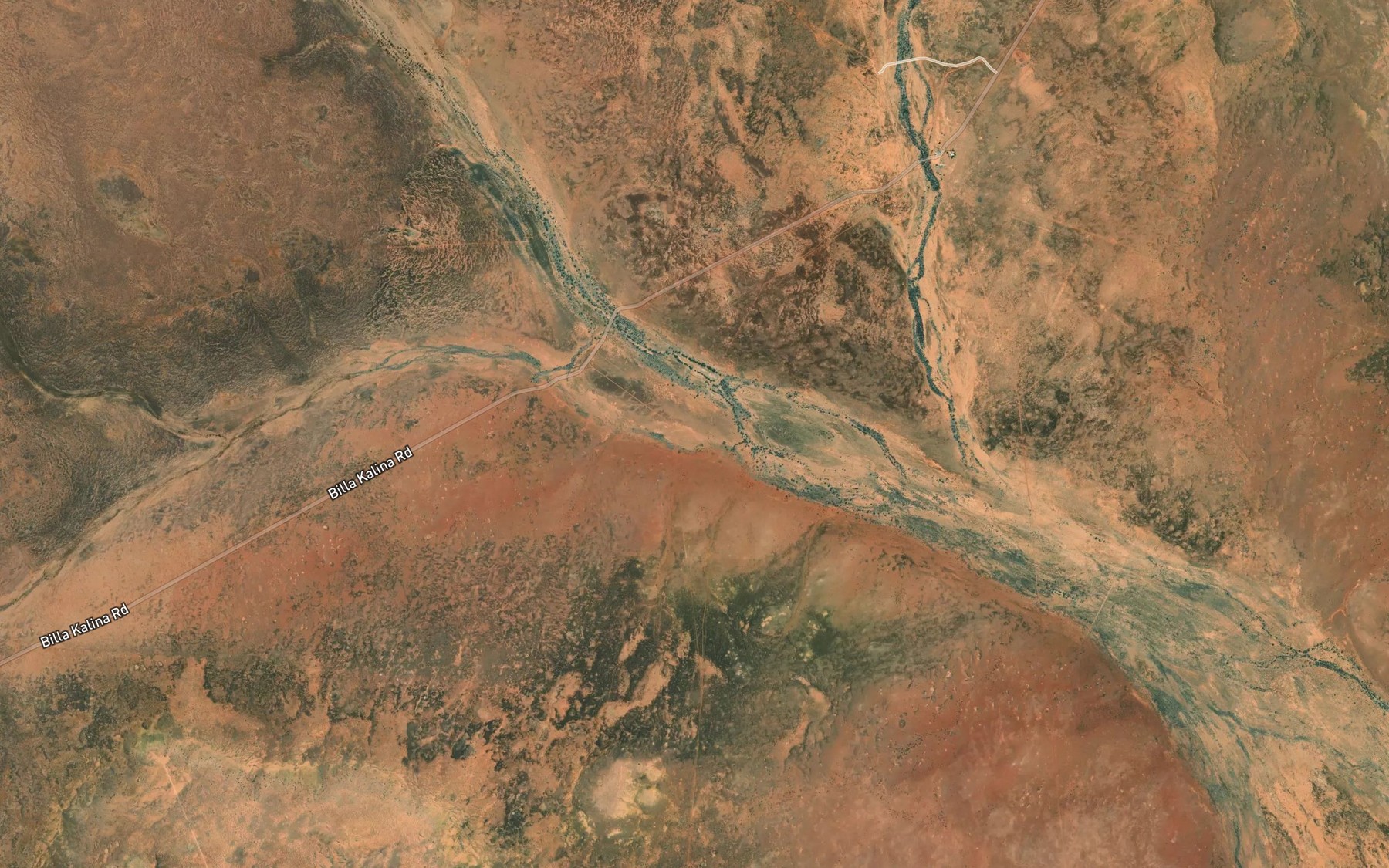 Satellite map of the Paisley Creek