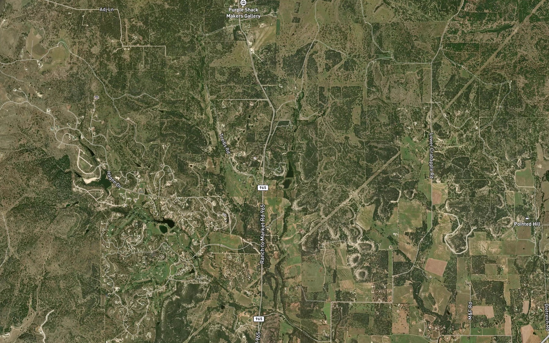 Satellite map of the Voigt Lake