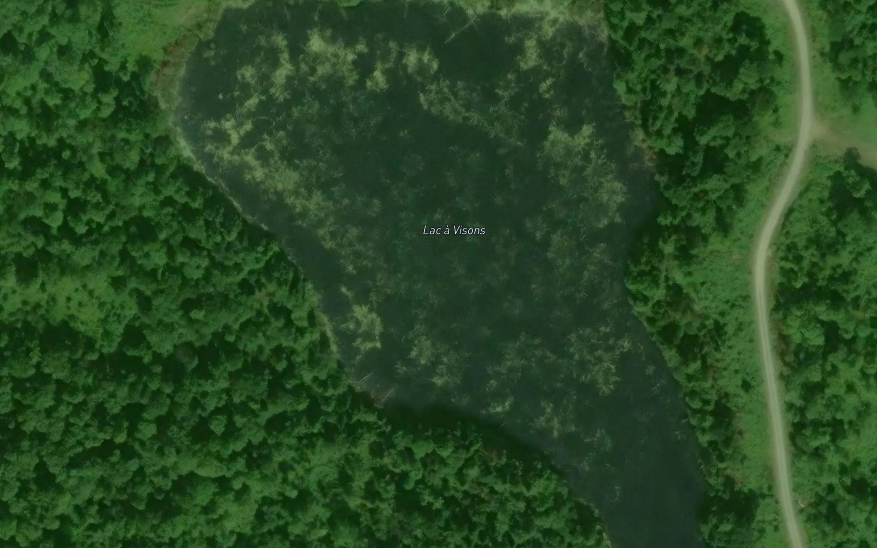 Satellite map of the Lac aVisons