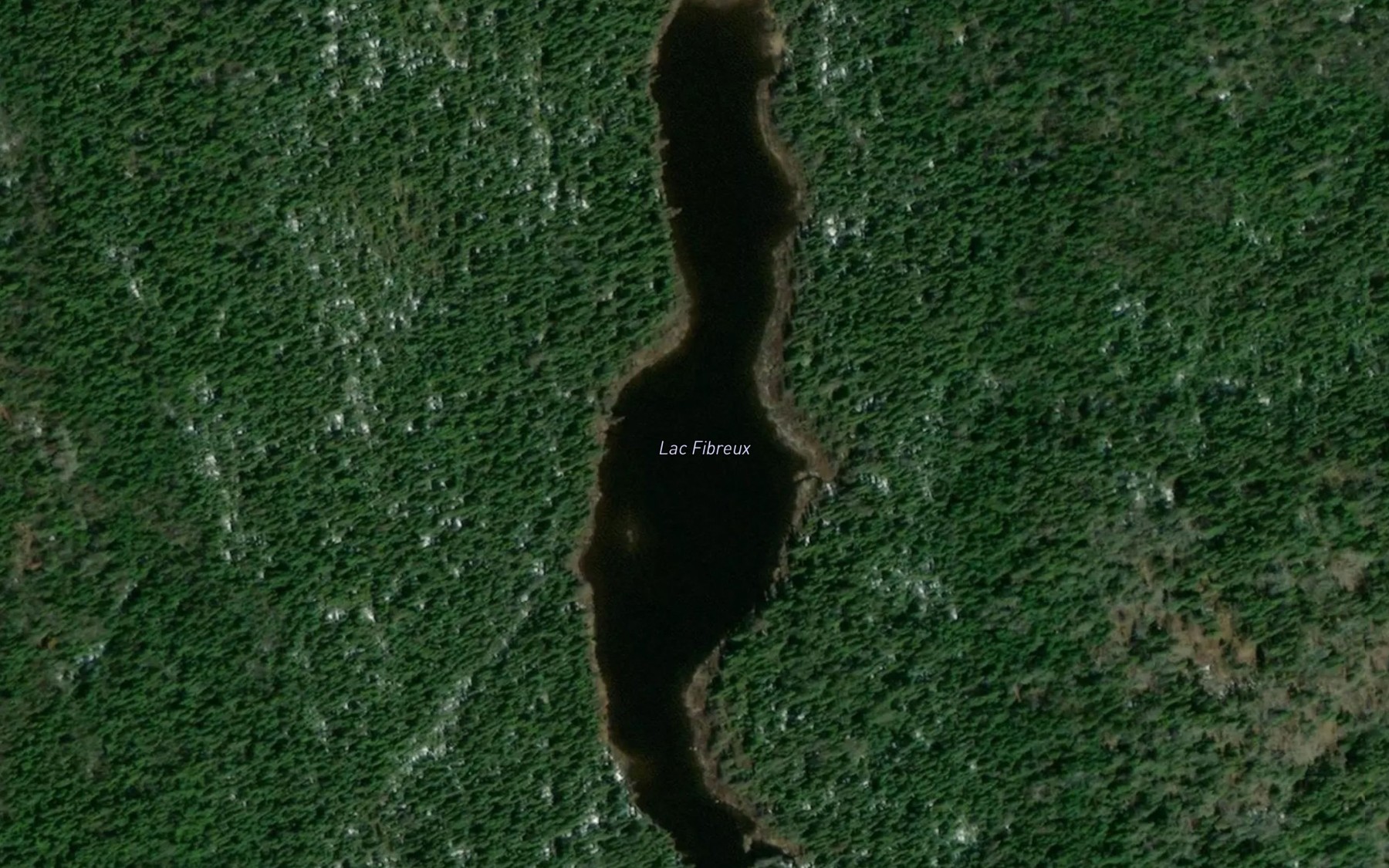 Satellite map of the Lac Fibreux