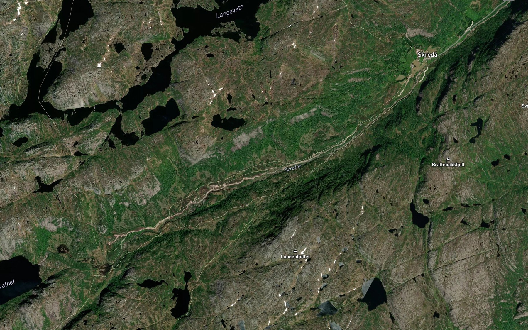 Satellite map of the Velibekken