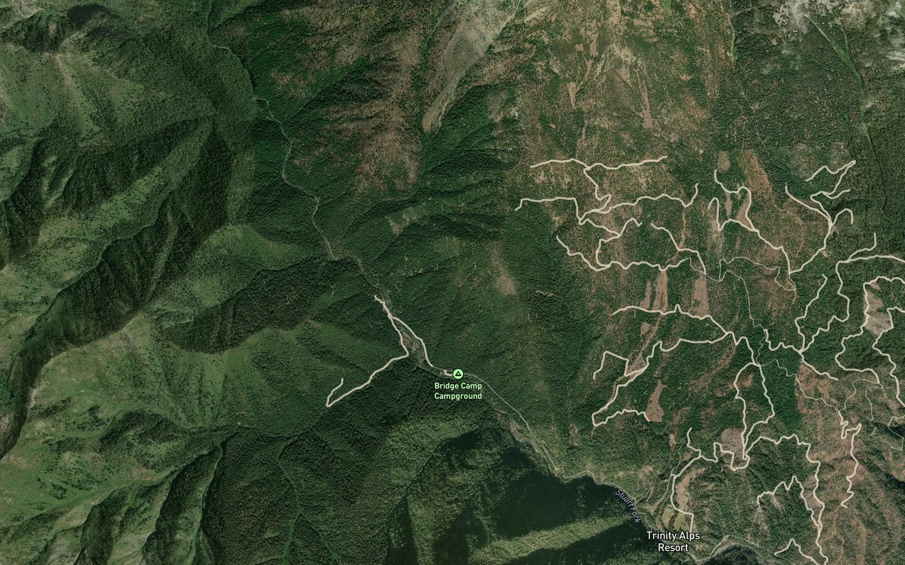 Satellite map of the La Grange Ditch