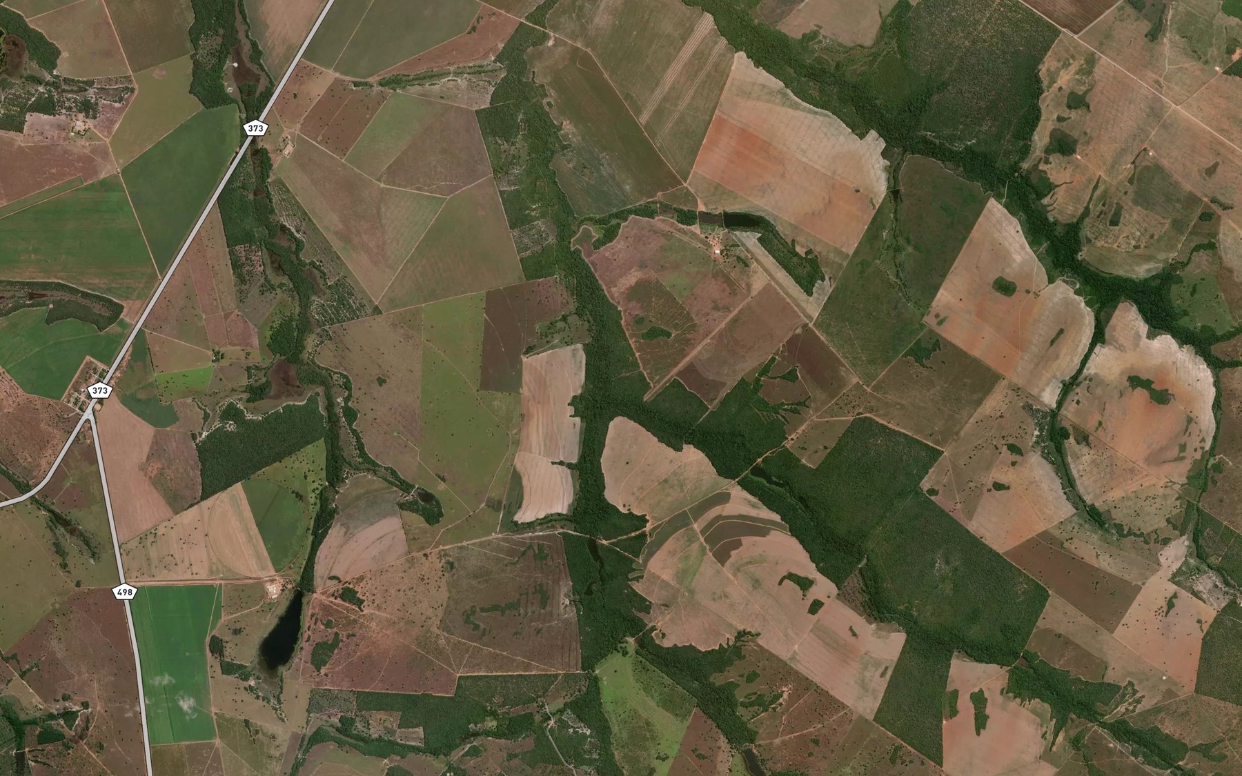 Satellite map of the Corrego Mutum