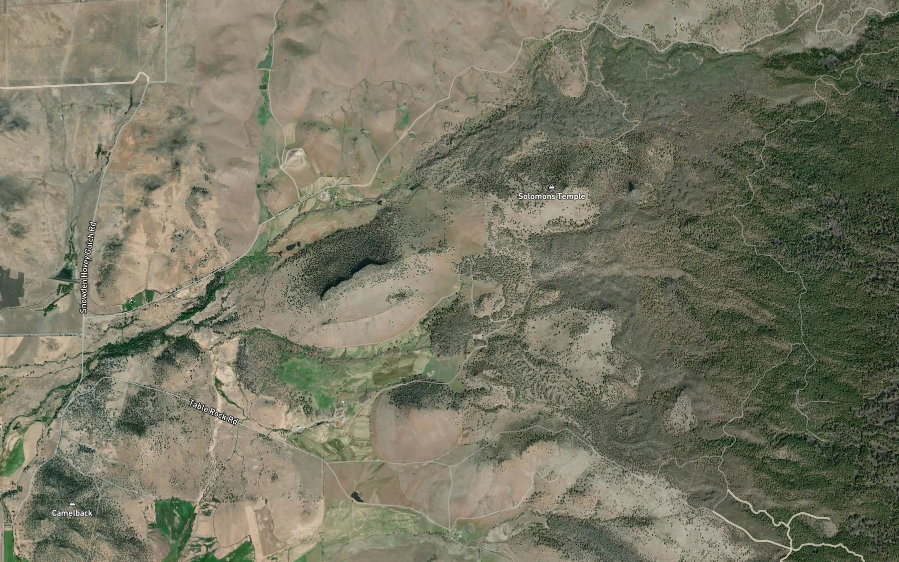 Satellite map of the Jims Springs