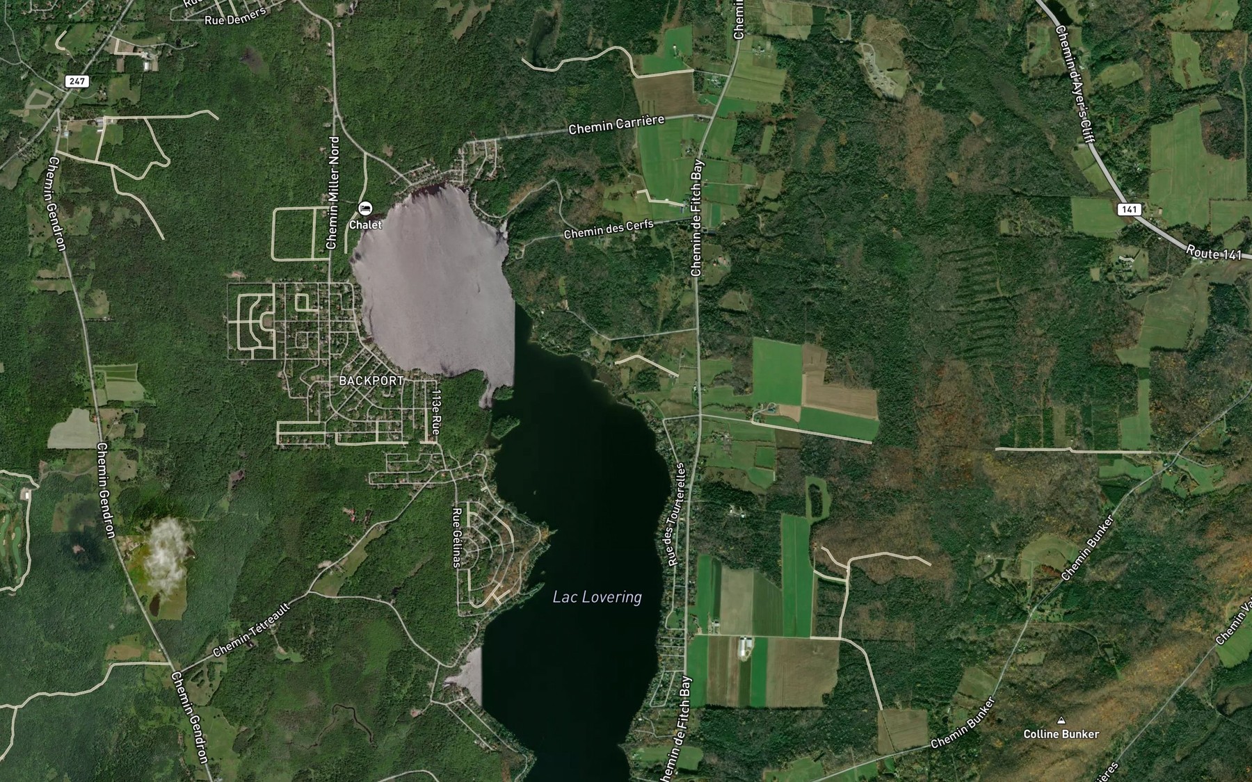 Satellite map of the Cours d'eau Campagna