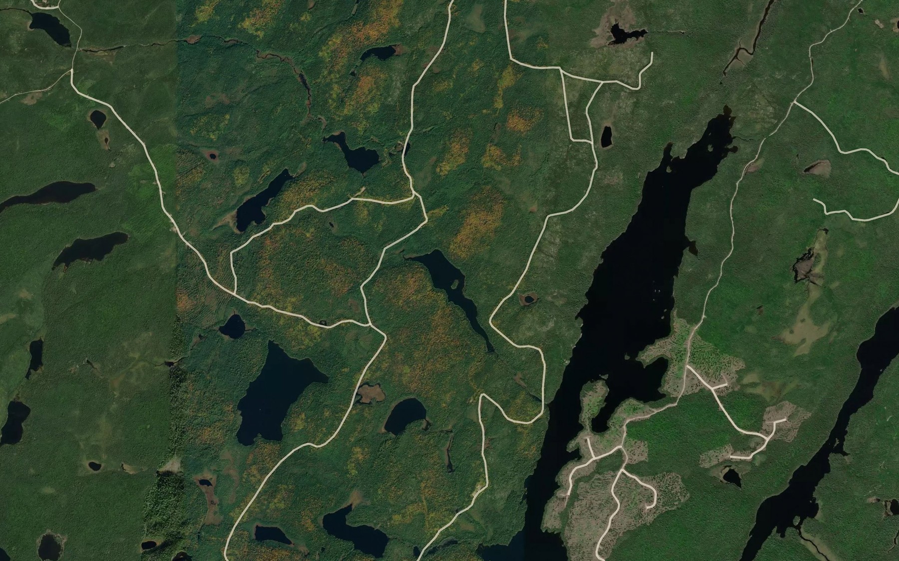 Satellite map of the Lac Bubu