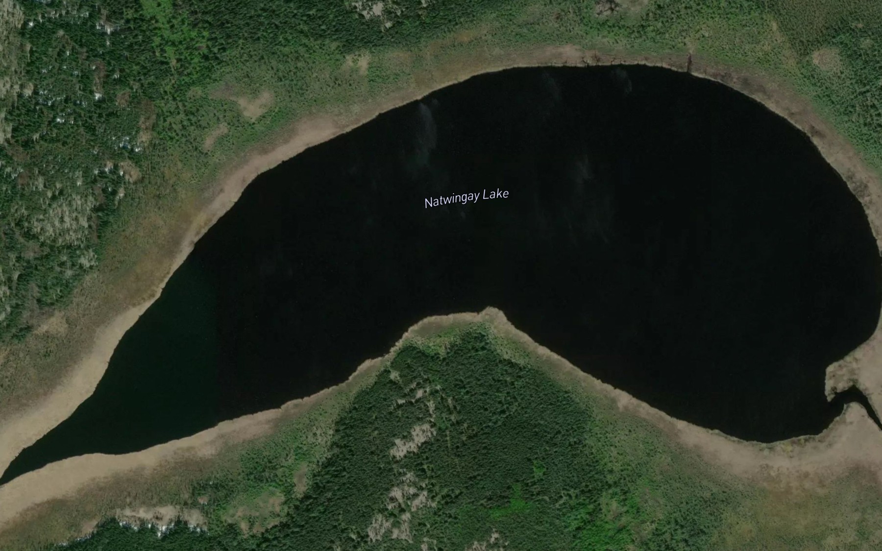 Satellite map of the Natwingay Lake