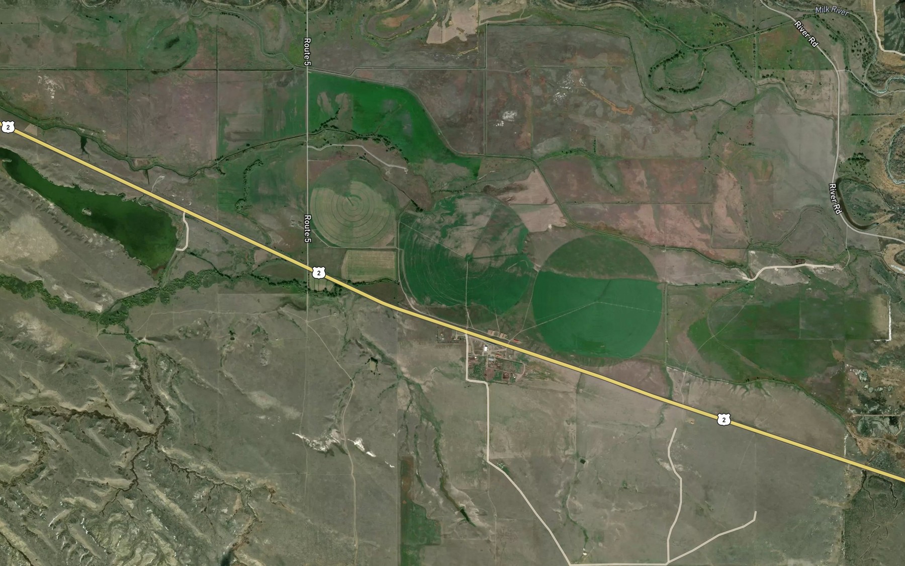 Satellite map of the Main Canal B