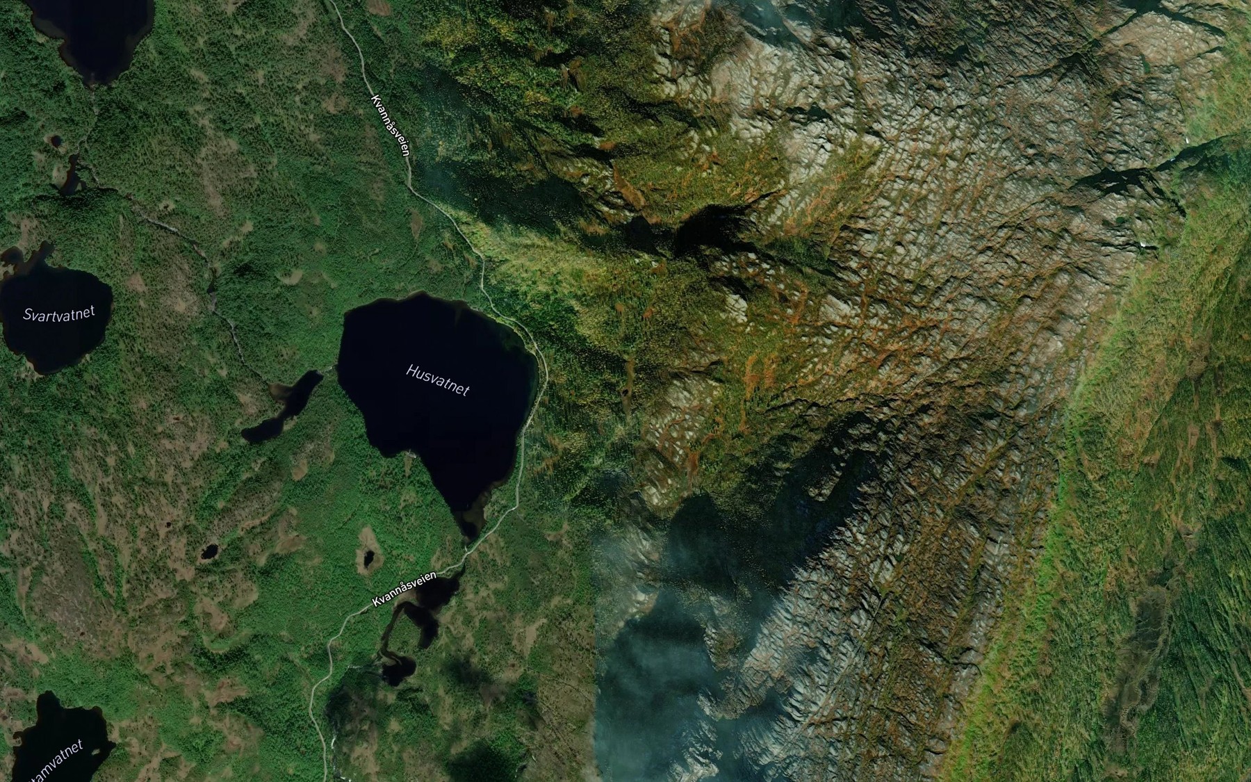 Satellite map of the Blafjelldaltjonna