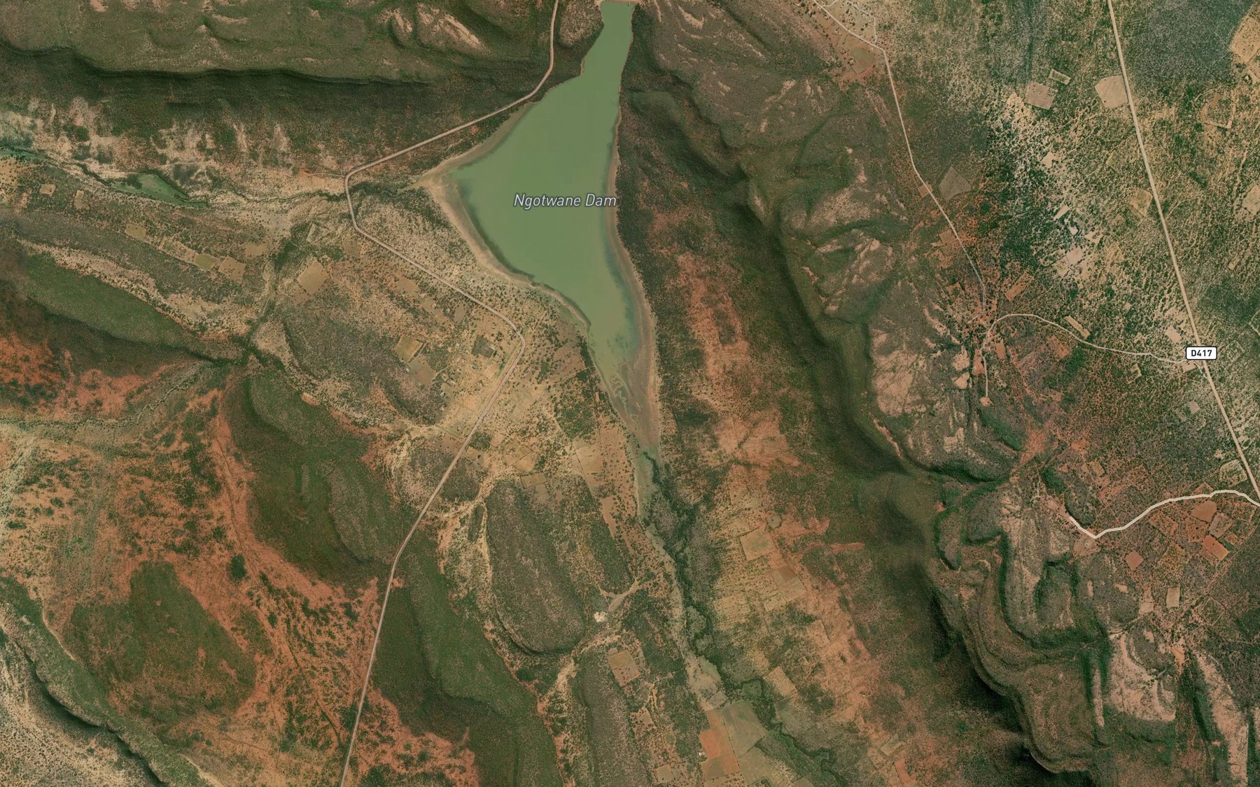 Satellite map of the Ngotwane