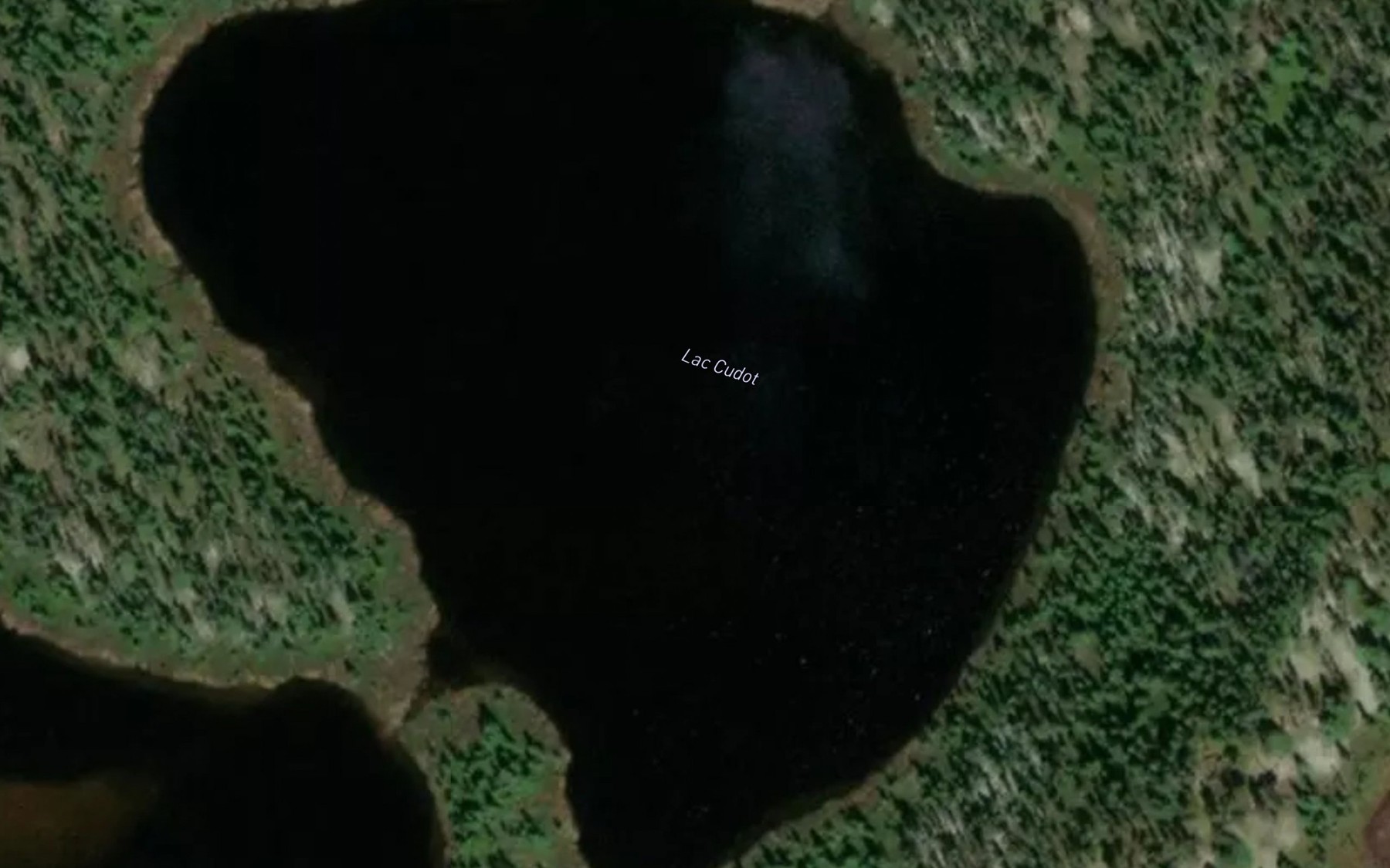 Satellite map of the Lac Cudot