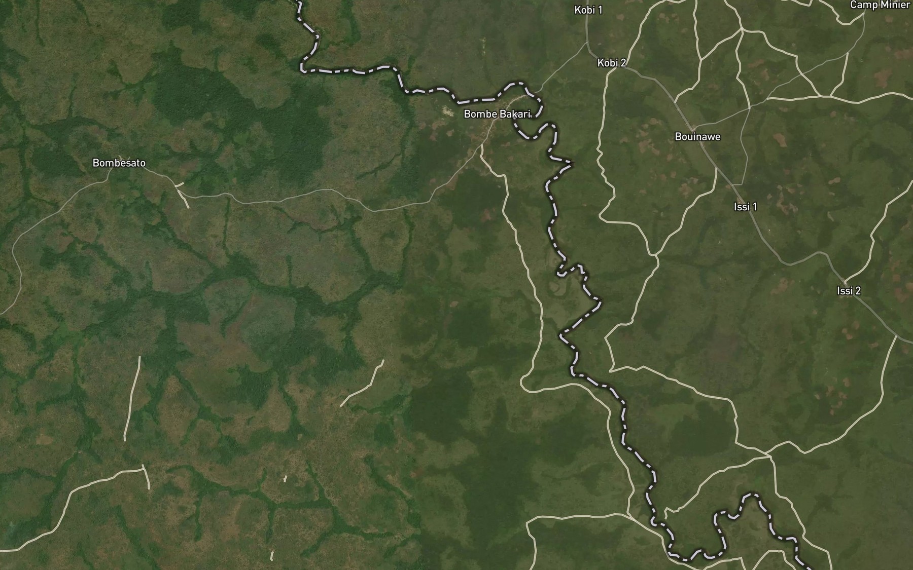 Satellite map of the Gbamana