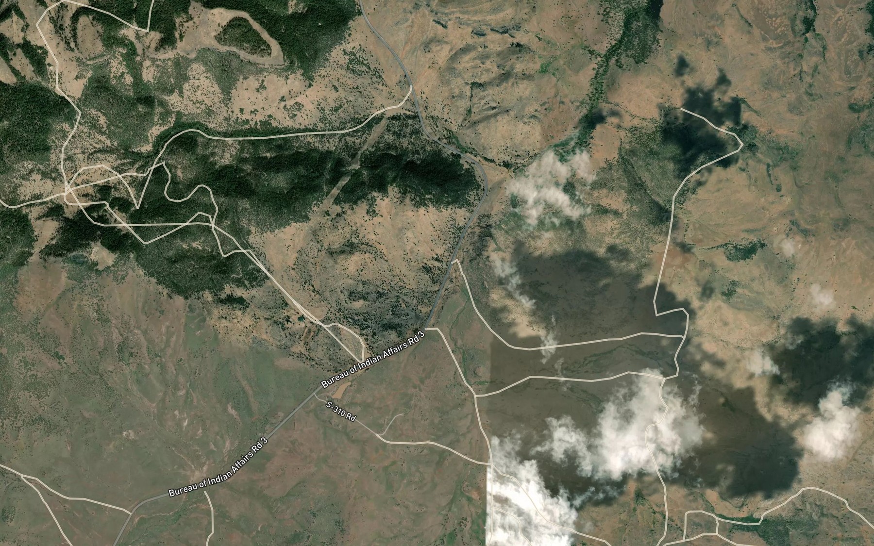 Satellite map of the Nena Spring
