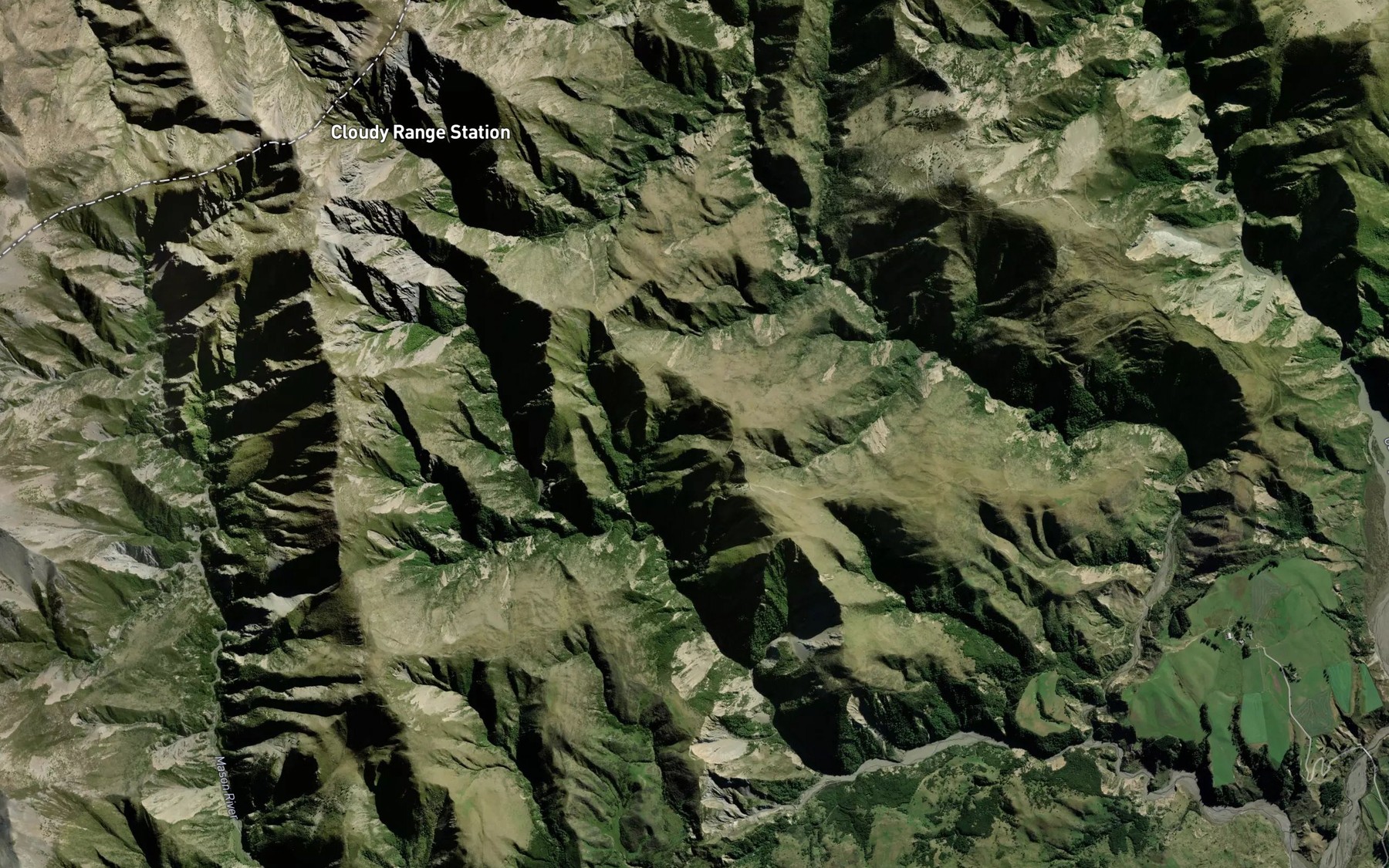 Satellite map of the Towy River