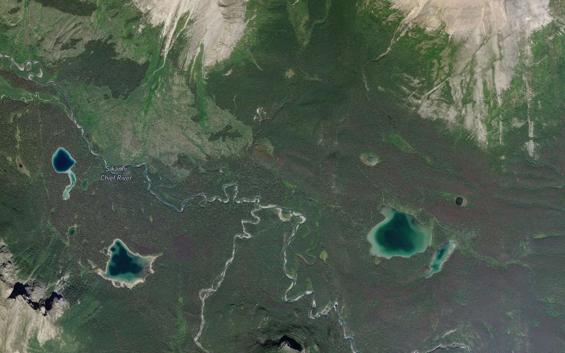 Satellite map of the Gautschi Creek