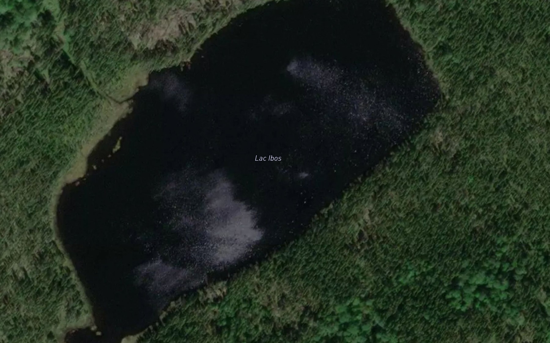 Satellite map of the Lac Ibos