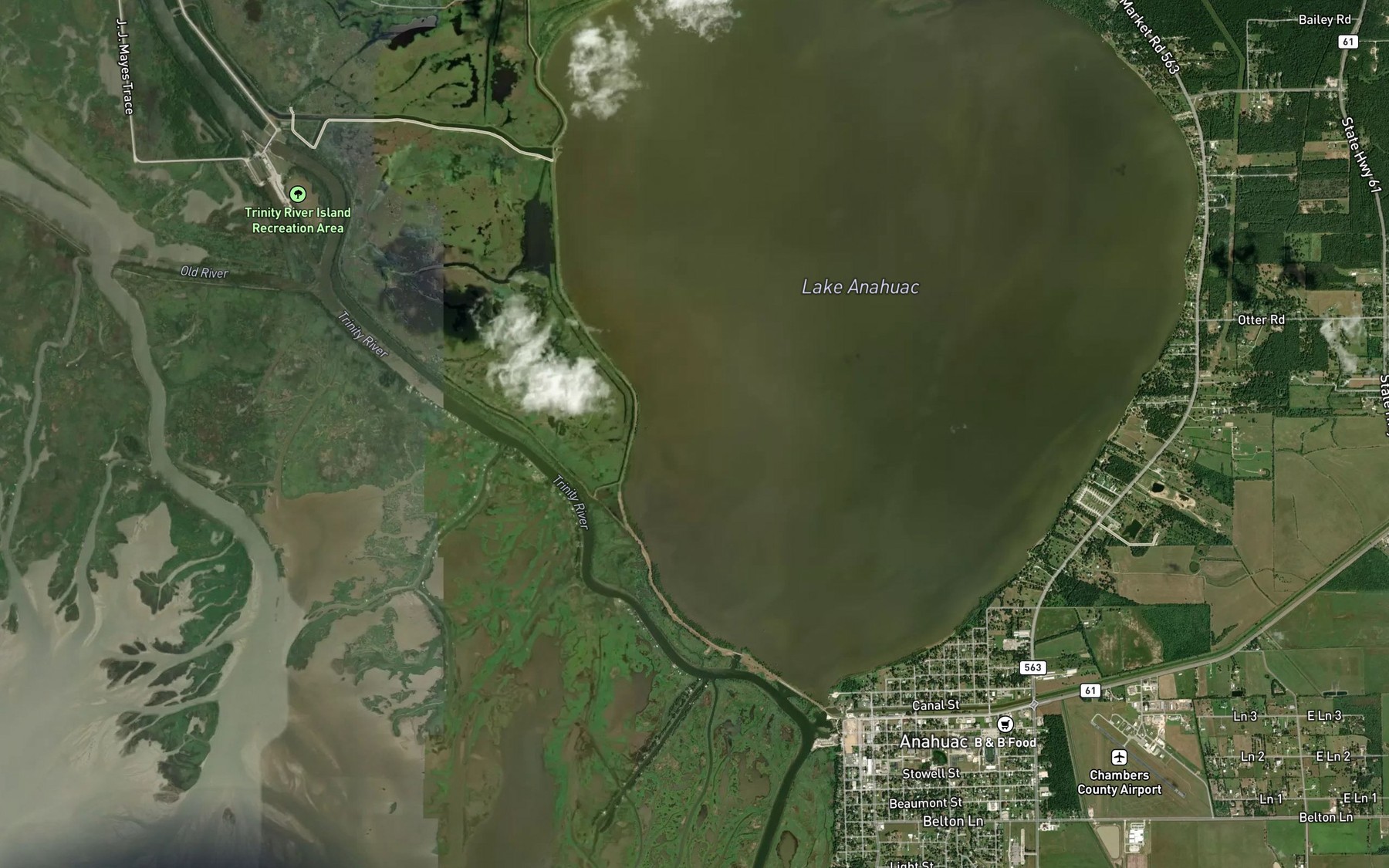 Satellite map of the Turtle Bay Pass