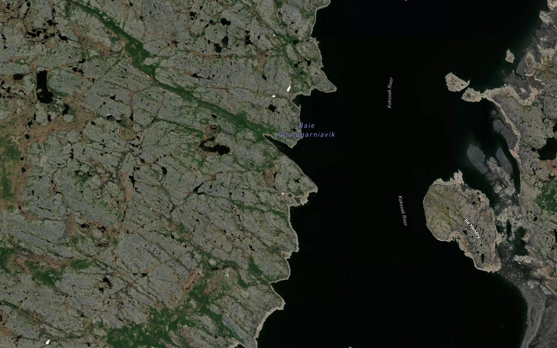 Satellite map of the Baie Qilalugarniavik