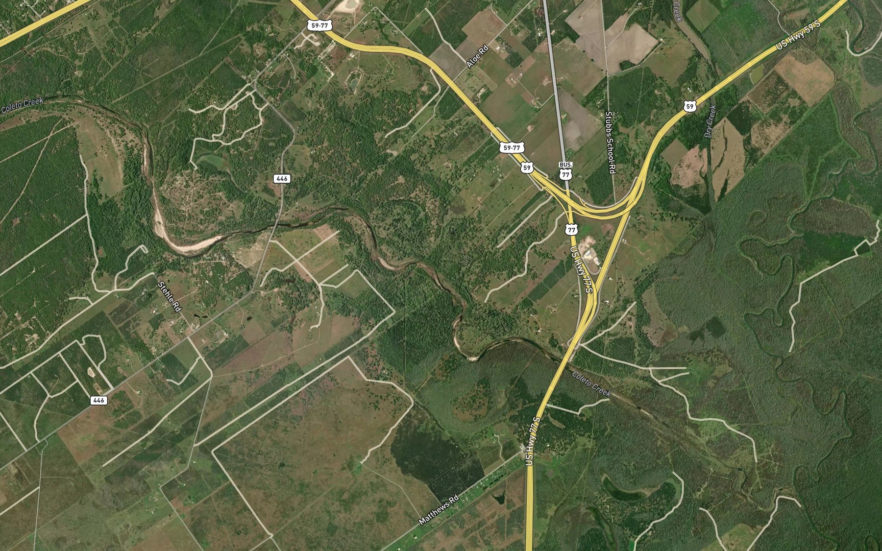 Satellite map of the Court Branch