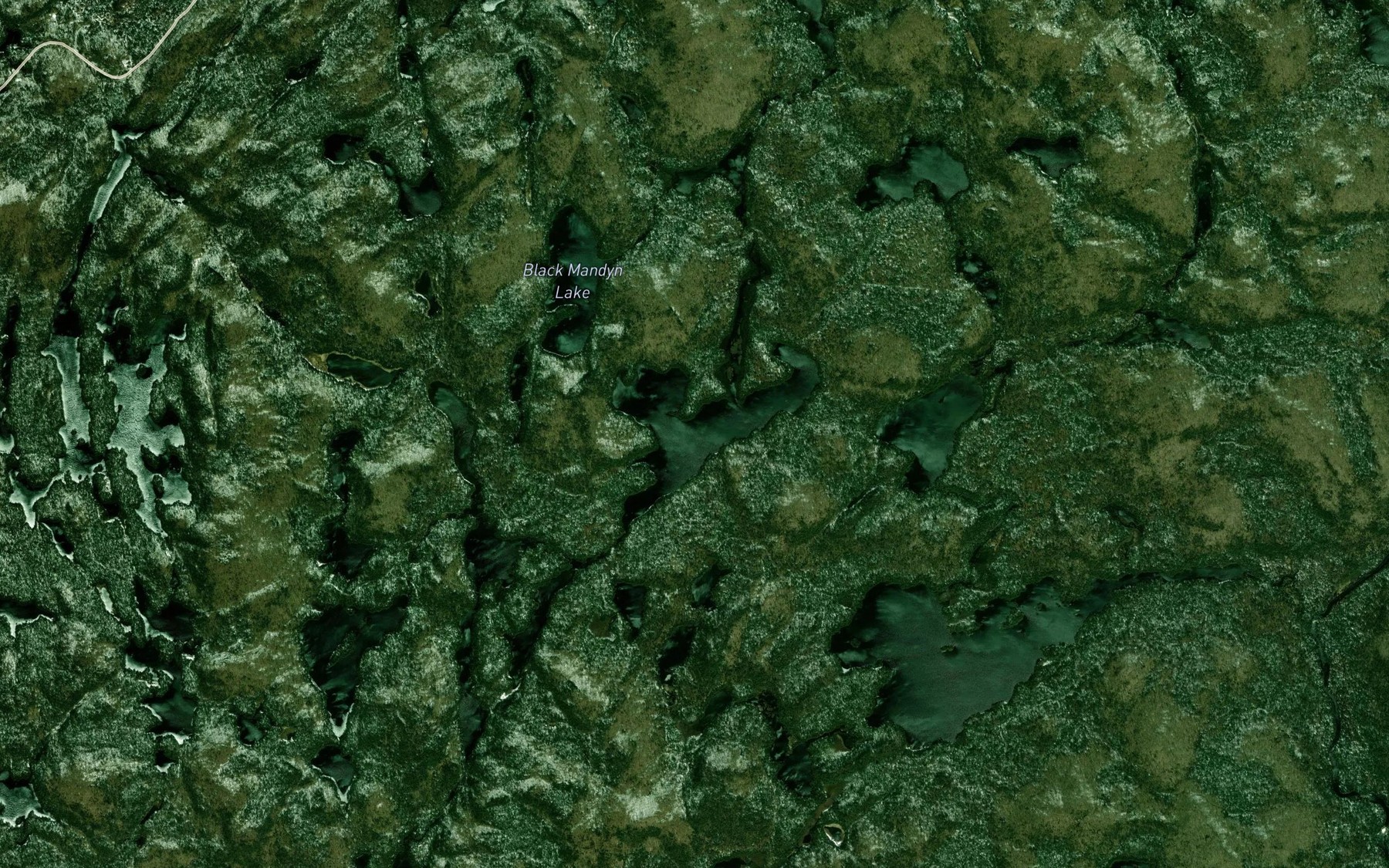 Satellite map of the Hardtime Lake