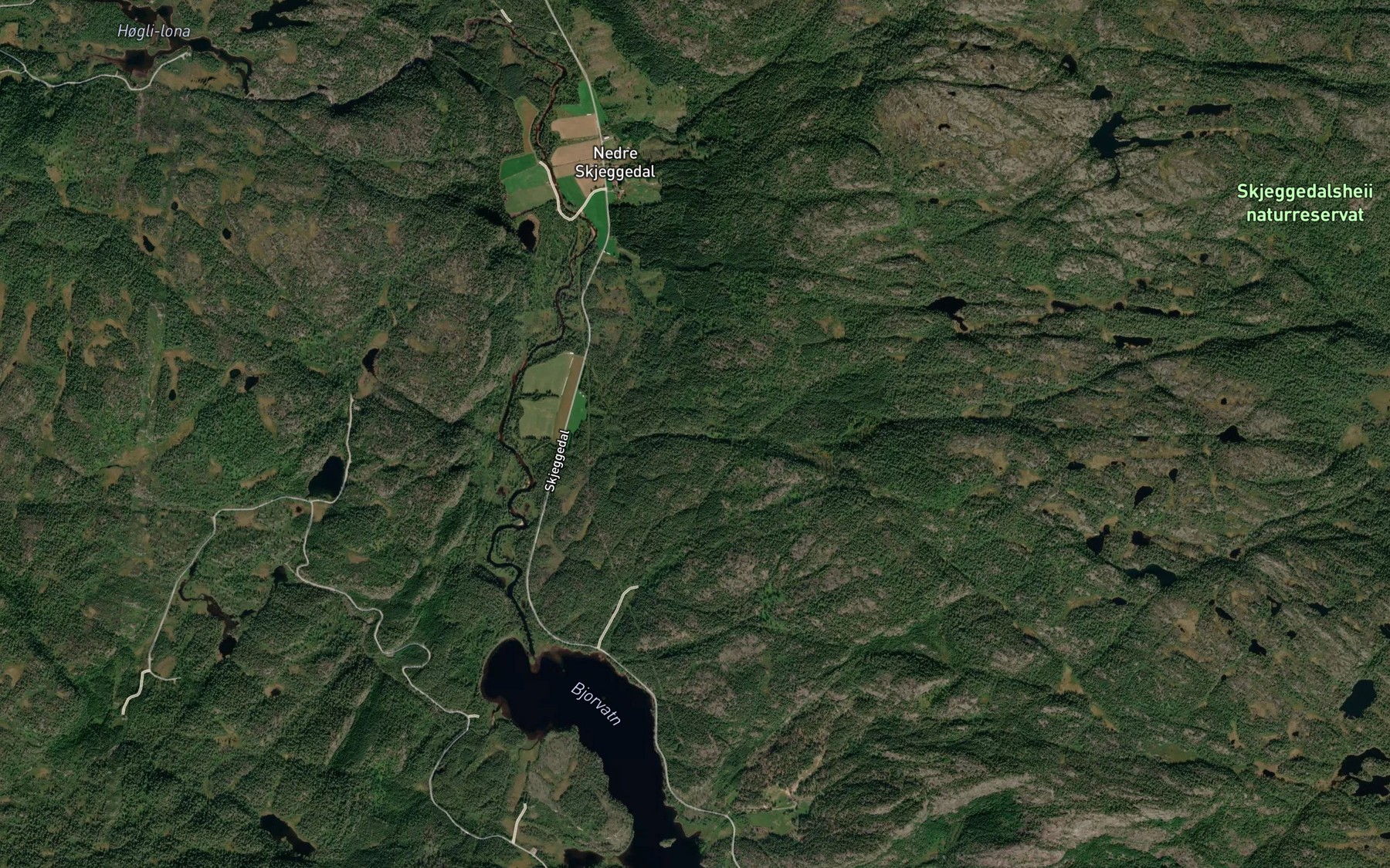 Satellite map of the Kransabekken