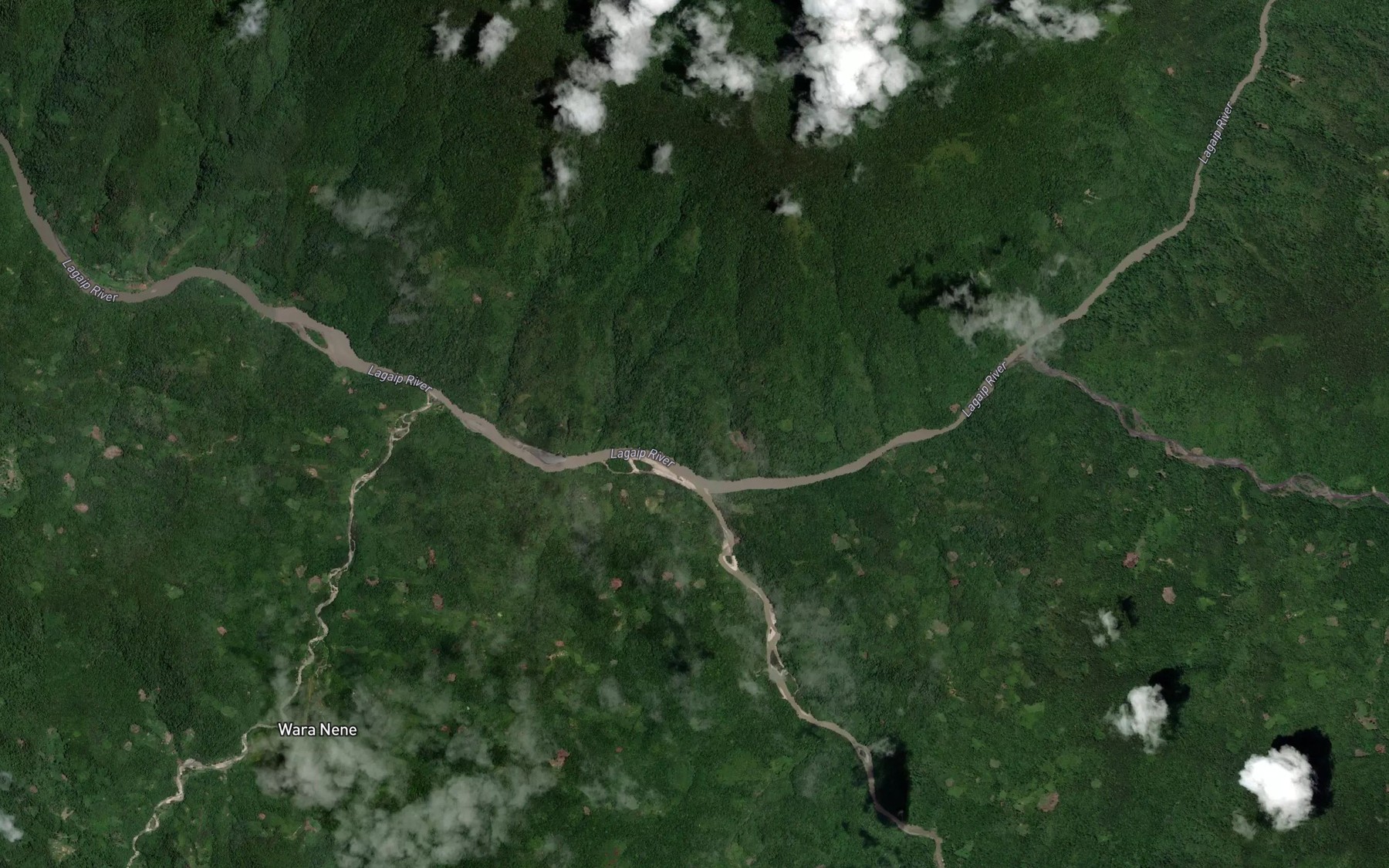 Satellite map of the Pori River