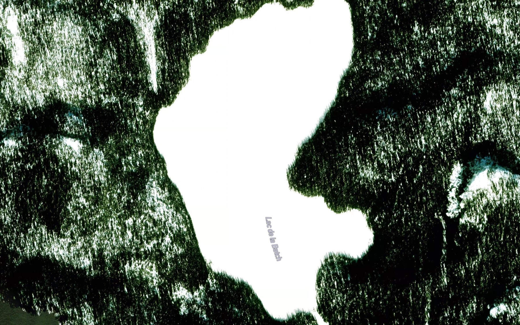 Satellite map of the Lac de la Batch