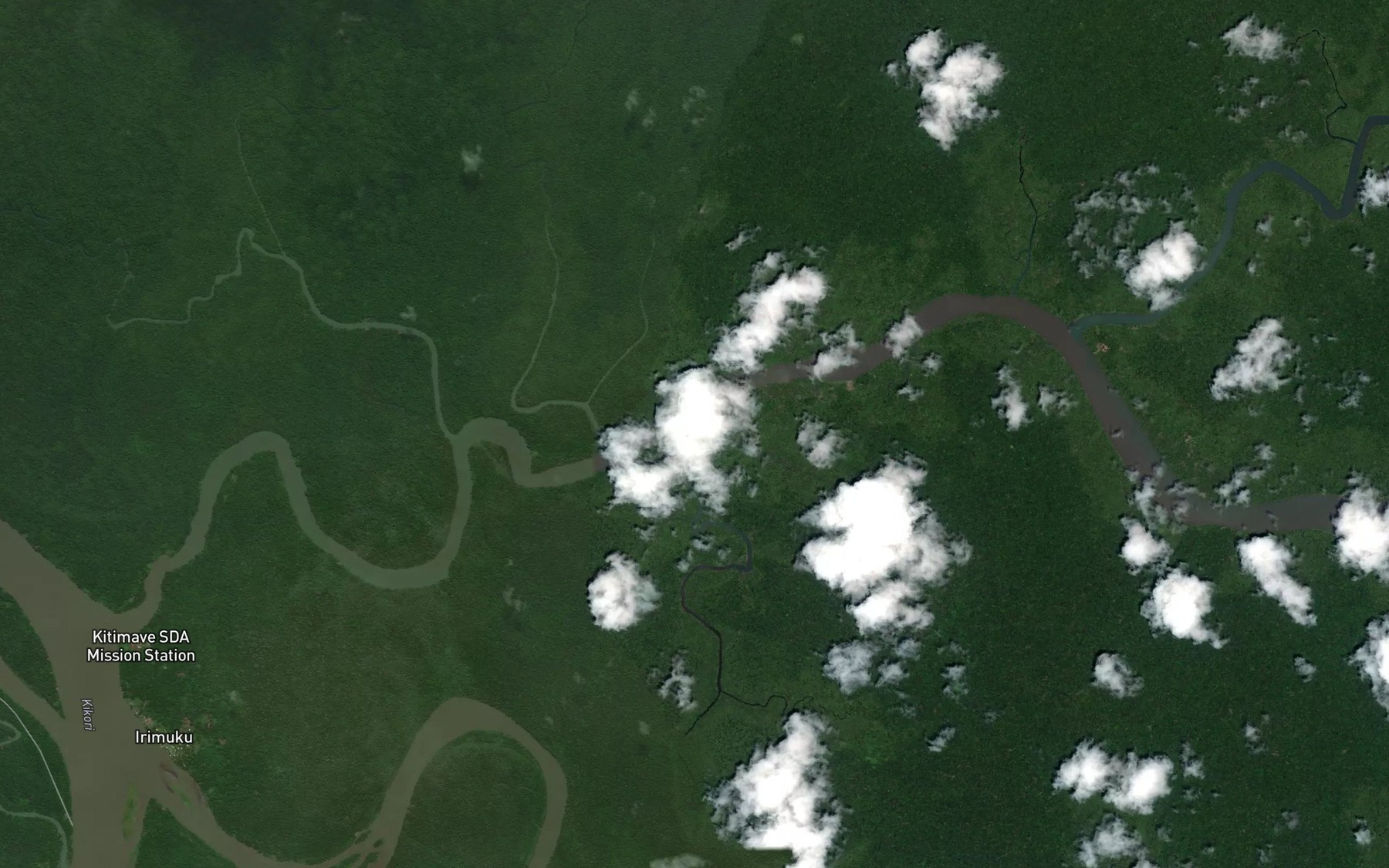 Satellite map of the Talele Creek