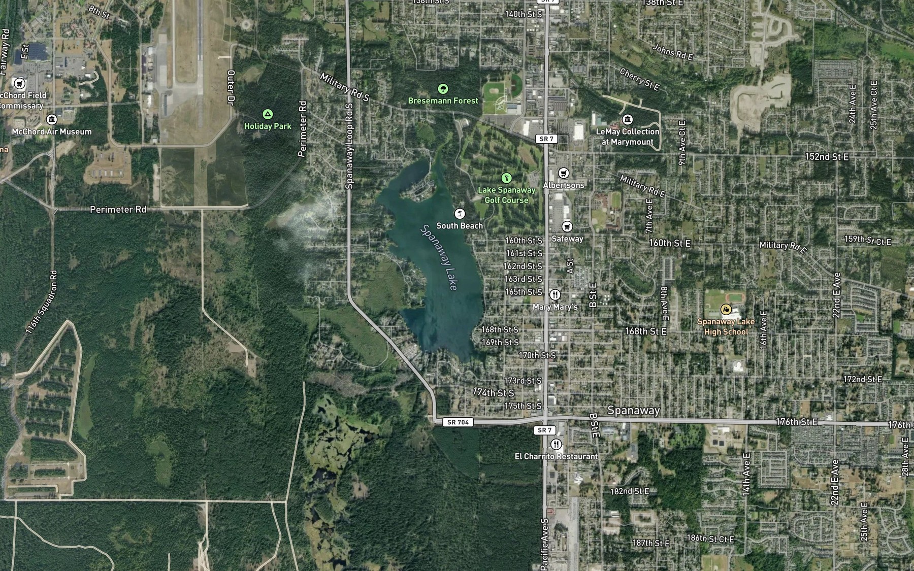 Satellite map of the Spot 3