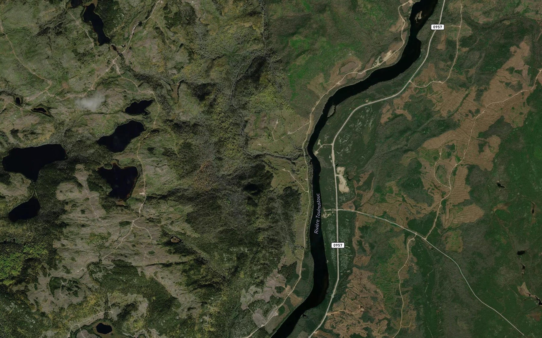 Satellite map of the Ruisseau Jourdain