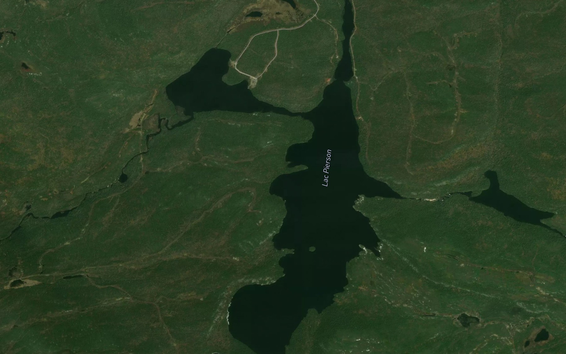 Satellite map of the Lac Pierson