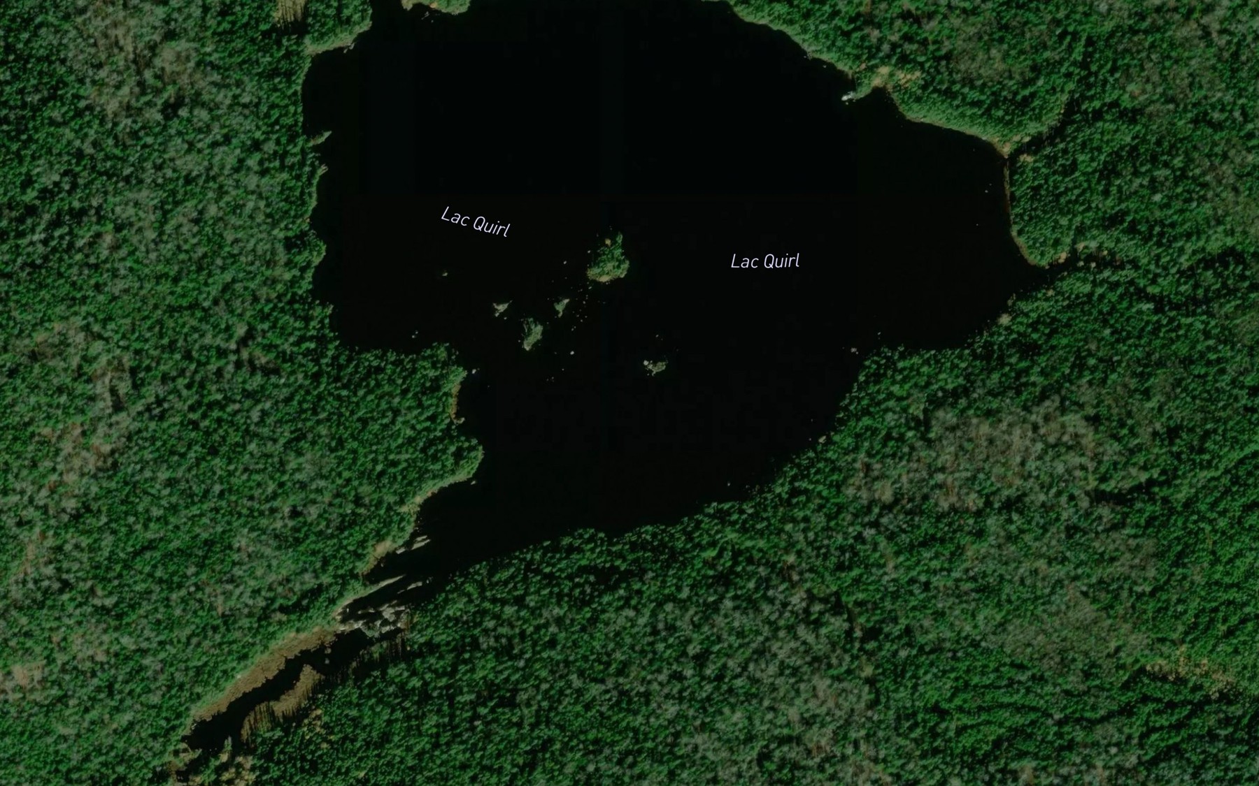 Satellite map of the Lac Quirl