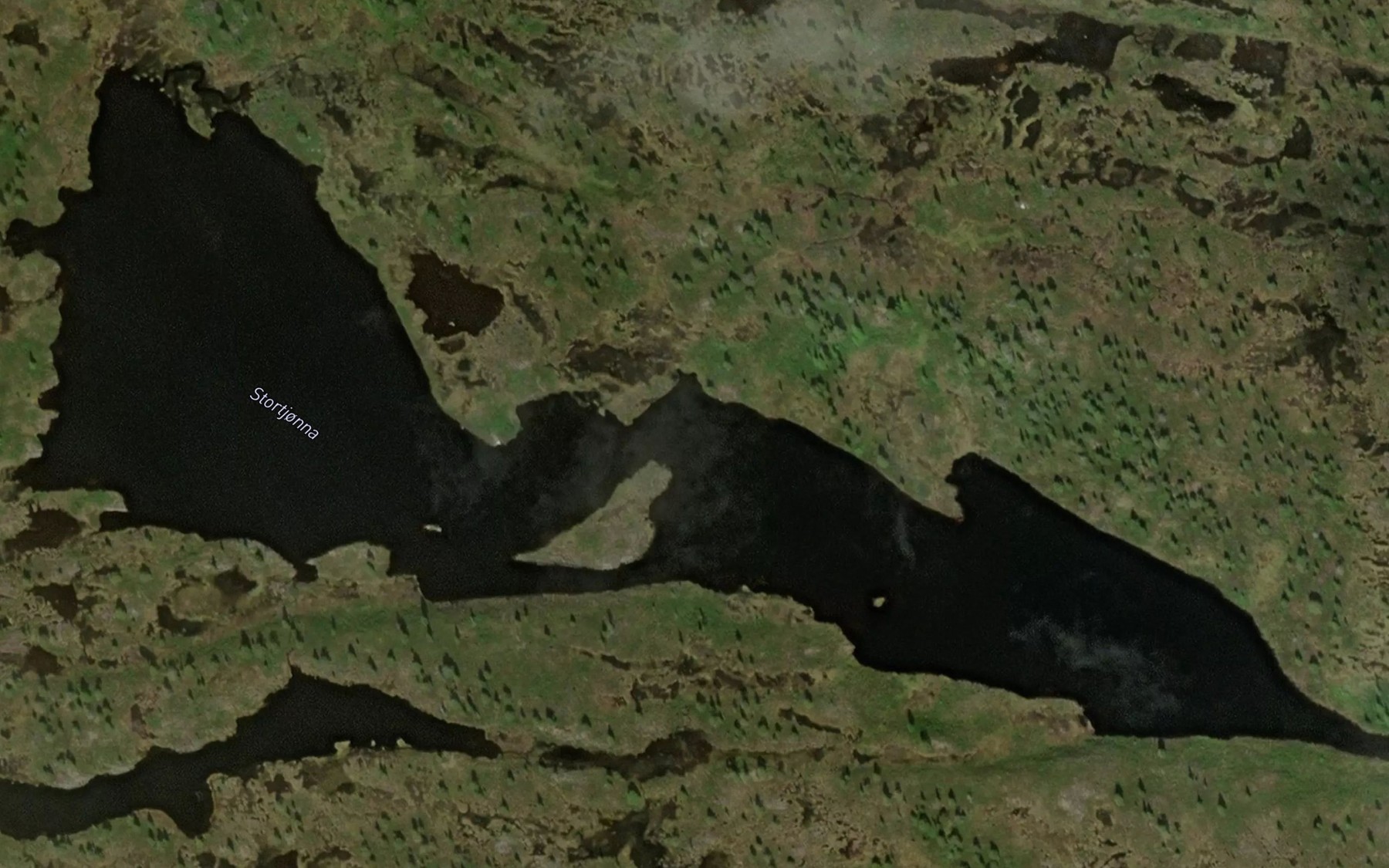 Satellite map of the Stortjorna