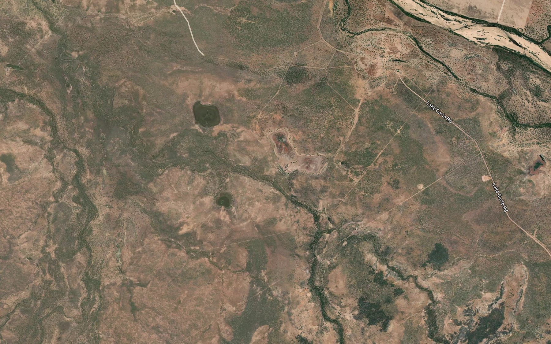 Satellite map of the Lake Carlo