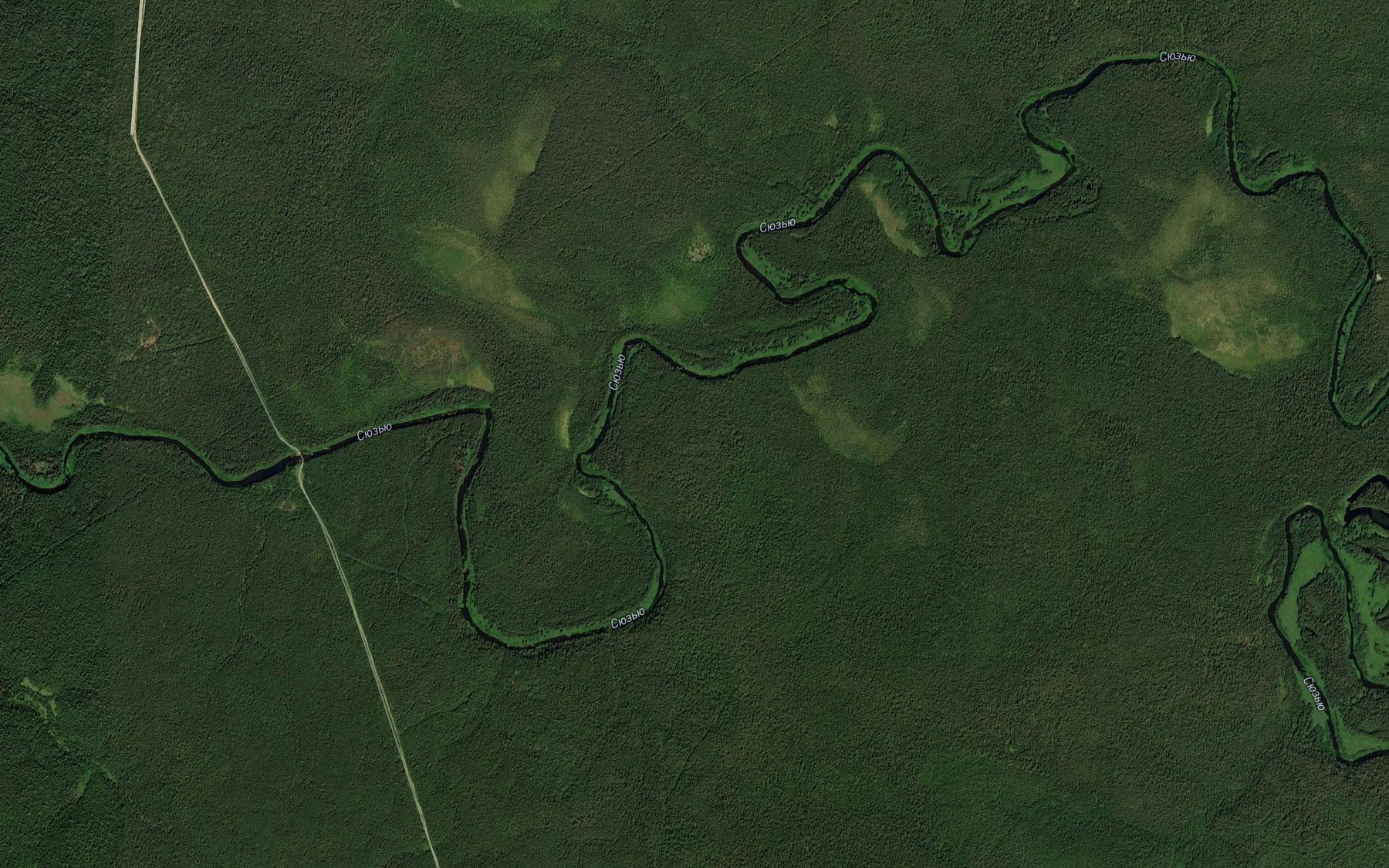 Satellite map of the Sim"yel'