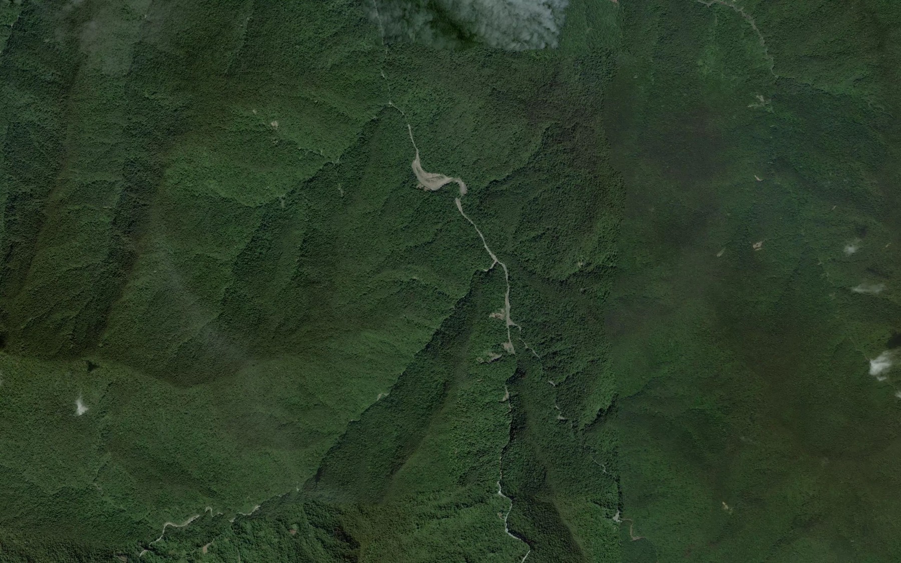 Satellite map of the Clear River