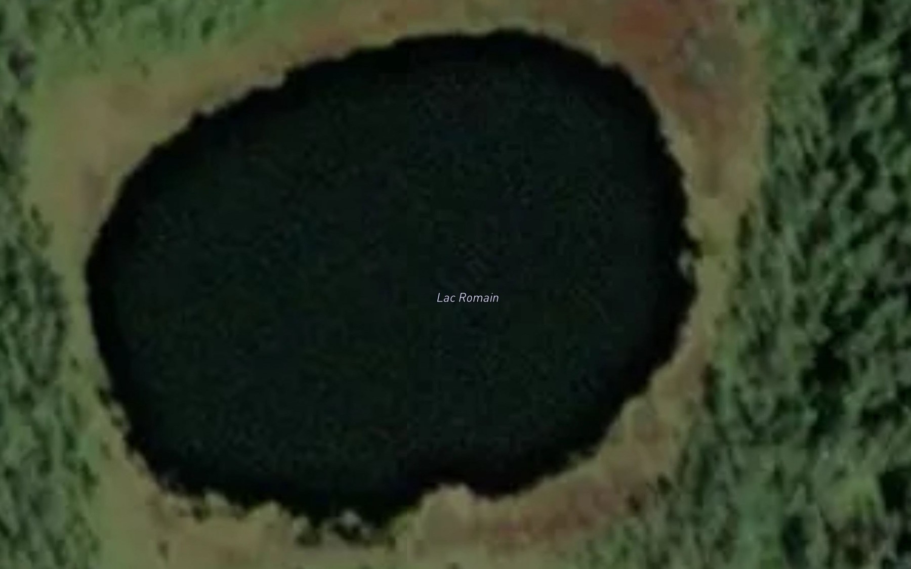 Satellite map of the Lac Romain