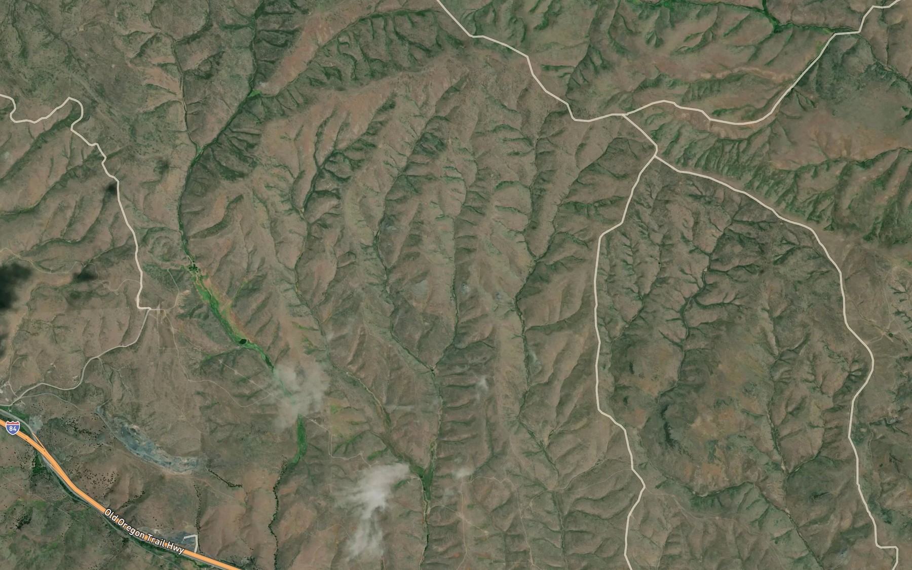 Satellite map of the F Reservoir