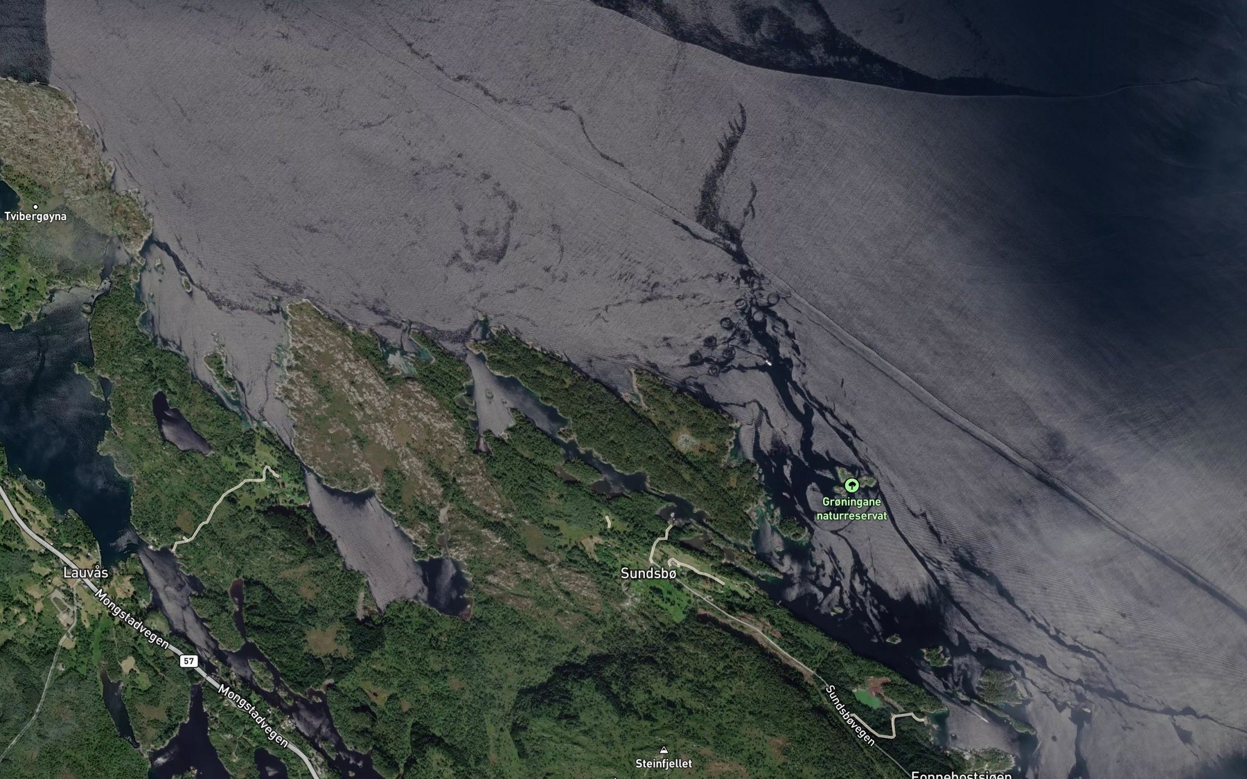 Satellite map of the Storebukti