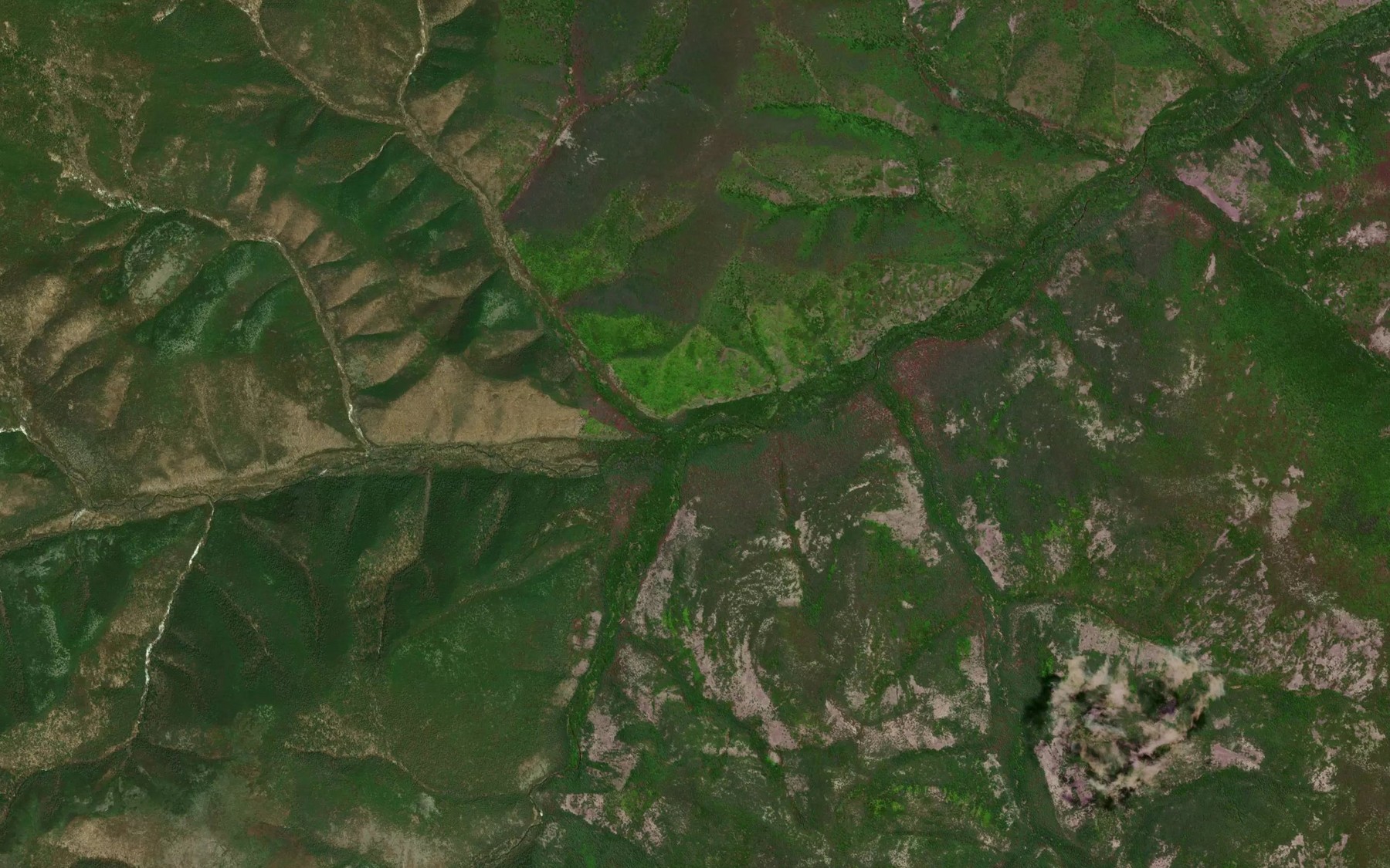 Satellite map of the Levaya Sandy