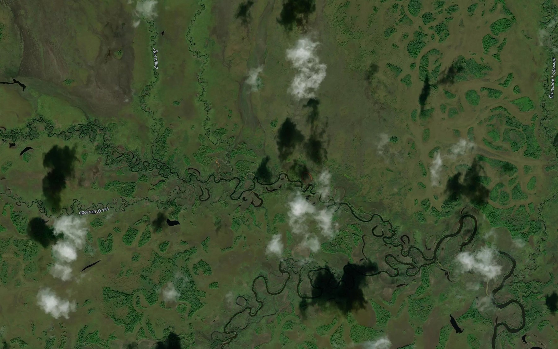 Satellite map of the Malyy Godymal