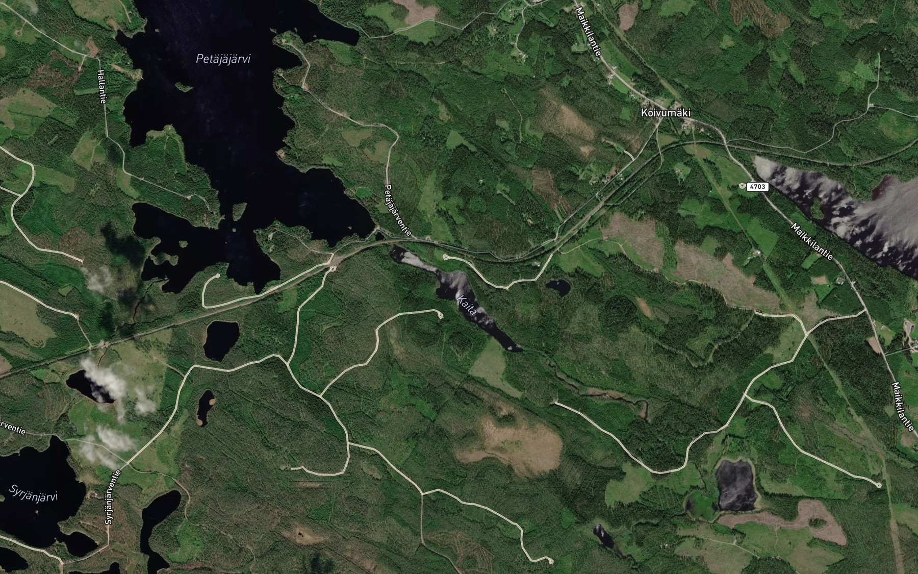 Satellite map of the Kaita